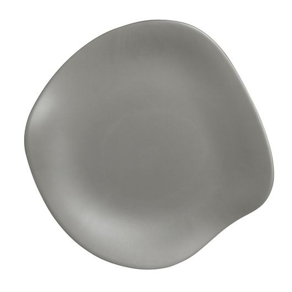 Delfin Marisol Driftwood Gray 11.5 Inch Melamine Plate, 12 Count