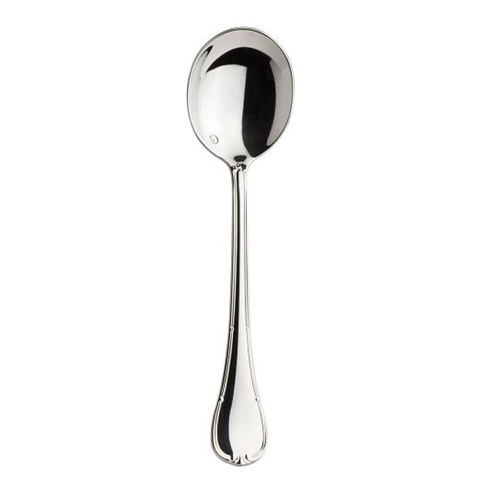 La Tavola Lucia 18/10 Stainless Steel 7 Inch Round Bowl Soup Spoon, 12 Count