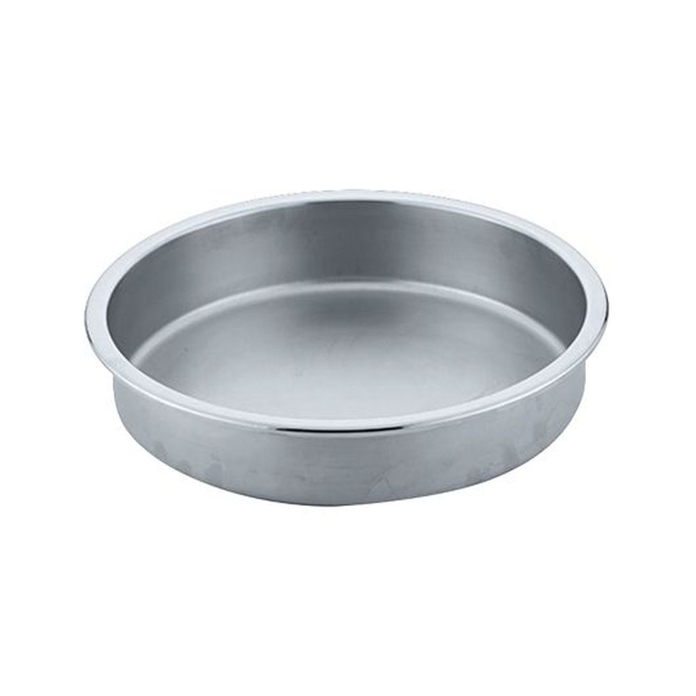Wnk Round Food Pan For Stacking Chafer, 6 3/4 Quart Capacity