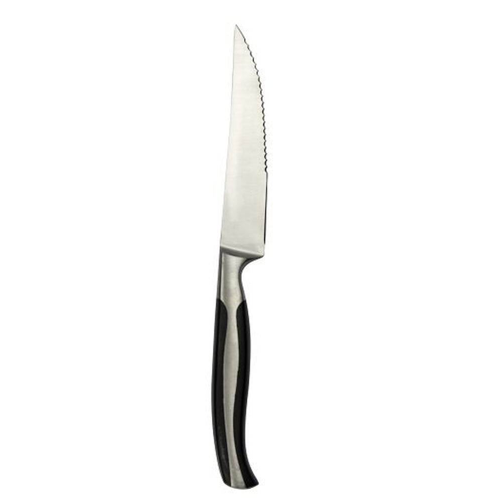 Varick Stainless Steel 4 1/2 Inch Steak Knife With Tapered Serrated Blade, 12 Count