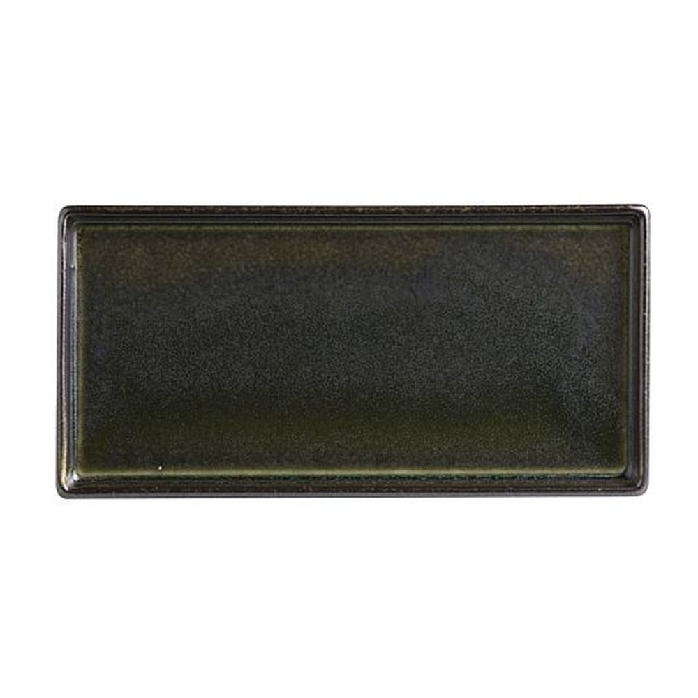 Mcc Wabi Sabi Slate Porcelain 6.25 Inch Rectangle Tray, 24 Count