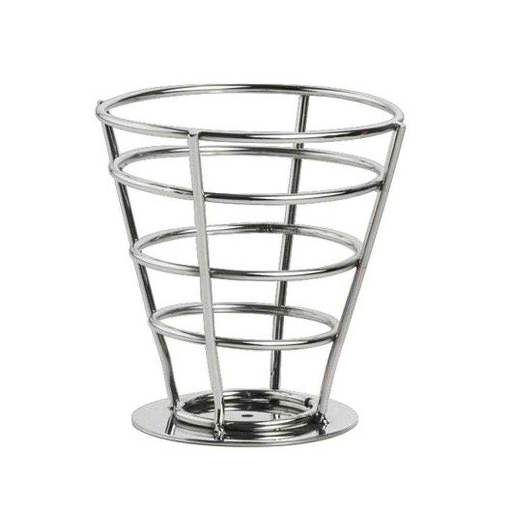 Creations 3.5 X 3.5 Inch Stainless Steel Wire Fry Cone, 24 Count