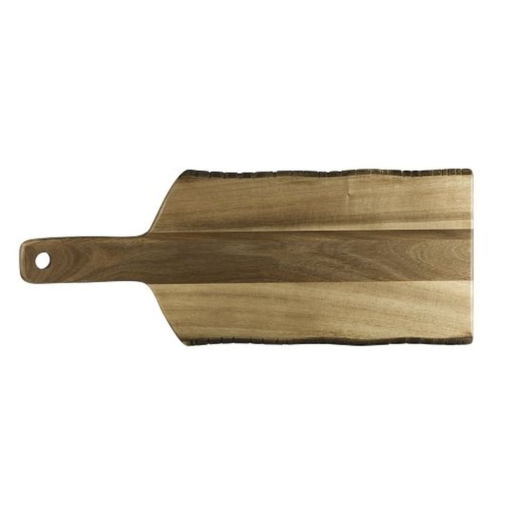 Rustic Edge Acacia Wood 20 x 8 inch Serving Board, 6 count