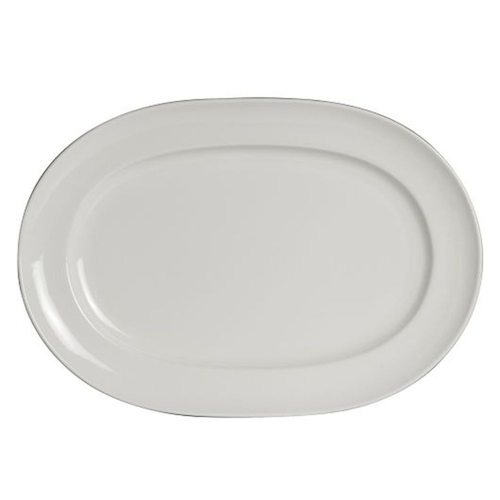 Stratford Alpha-Ceram 12.5 inch Rimmed Platter, 12 count