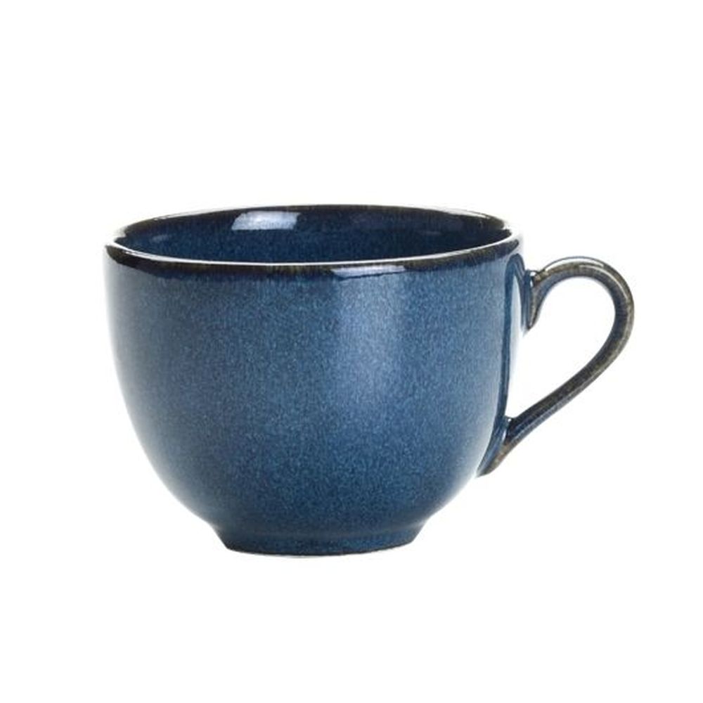Rene Ozorio Wabi Sabi 8 Ounce Porcelain Indigo Coffee Cup, 12 Count