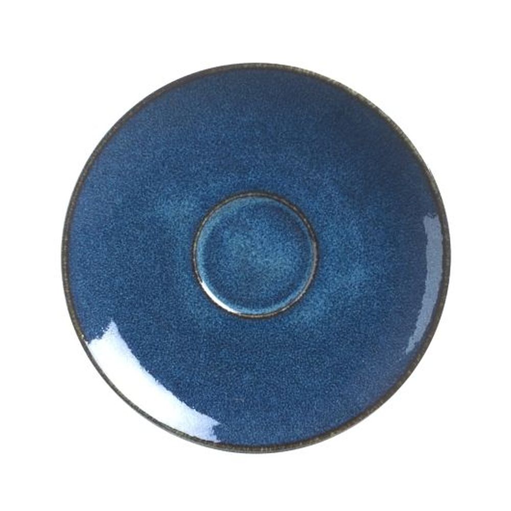 Wabi Sabi Indigo Porcelain 4.5 inch Coupe Saucer, 12 count