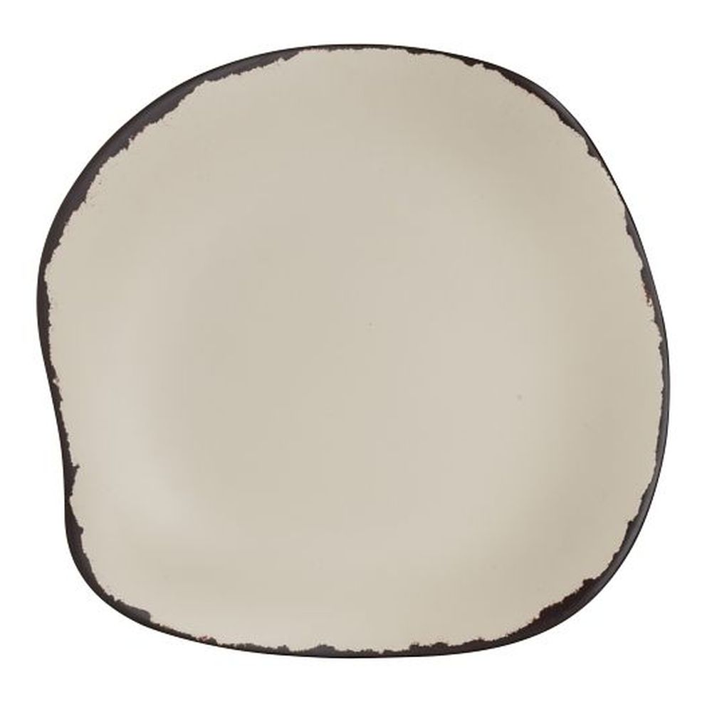 Marisol Rustic Sandshell 9.5 inch Melamine Plate, 12 count