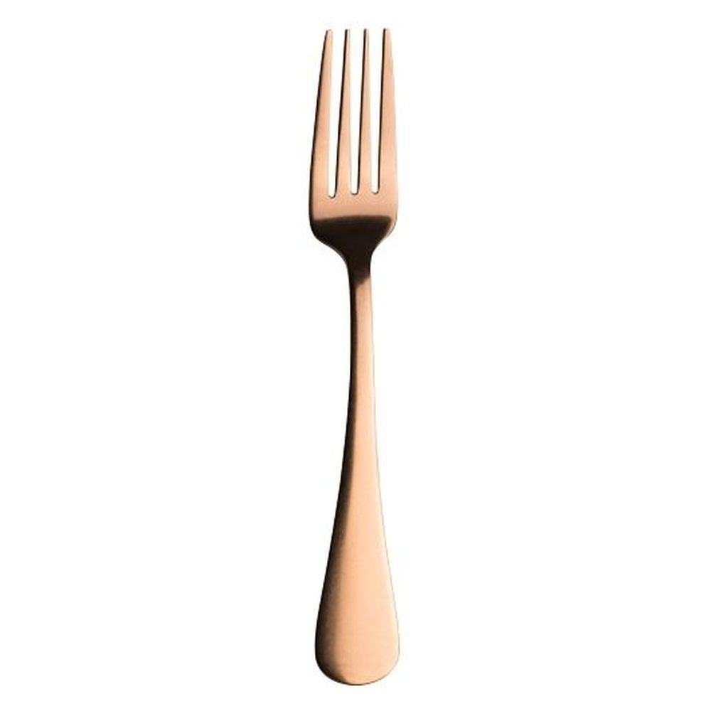 Varick Fulton Vintage Copper 18/0 Stainless Steel 8 Inch Dinner Fork, 12 Count