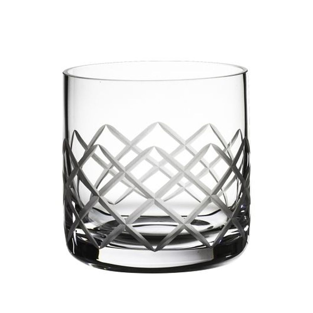 Vaso Old Fashioned Rona Diamond Cut Glass De 12.5 Onzas, 24 Unidad