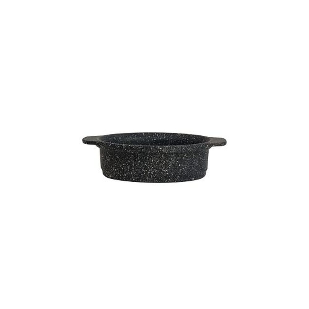 Folio Black Granite 14.75 Ounce Oval Mini Crock, 6 Count