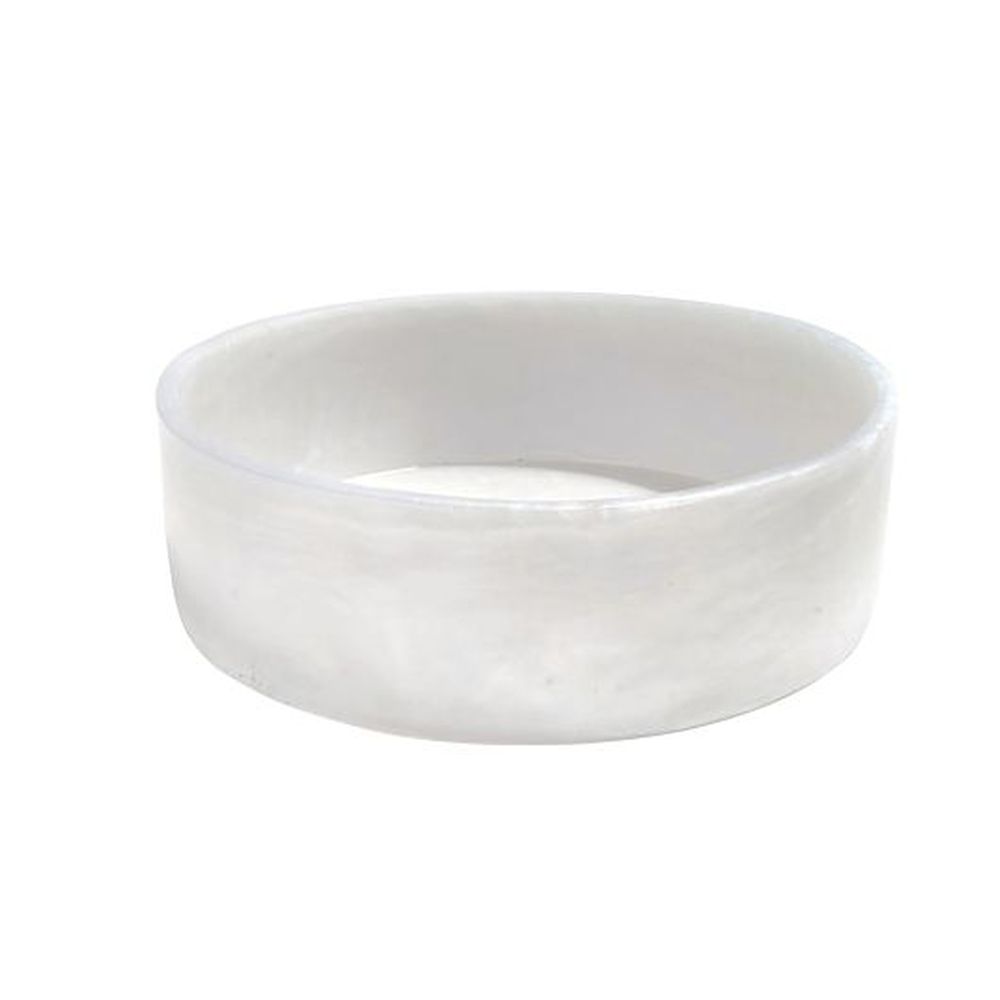 Kenny Mack Circle Shell Resin Bowl, 13.5 Inch