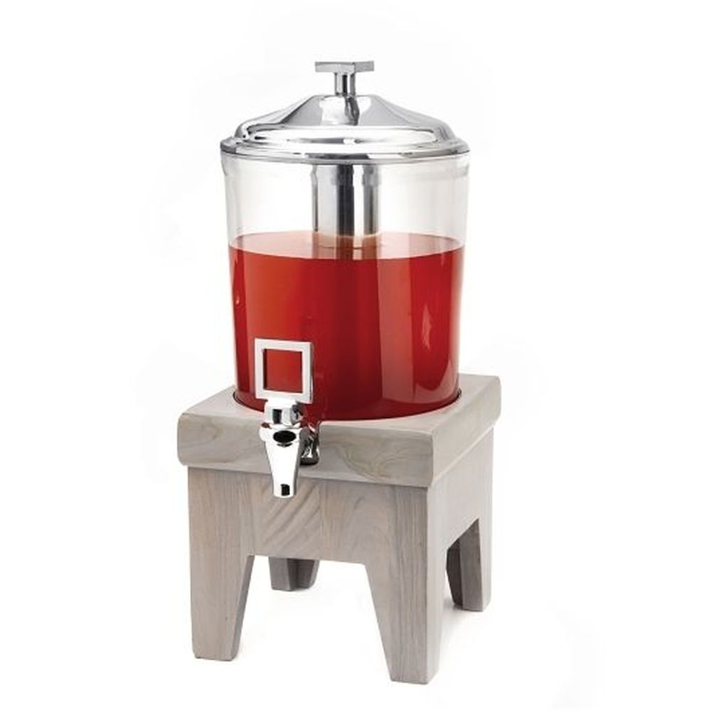 Grey Wash Teak Wood Base Juicer, 2.0 Gallon Capacity