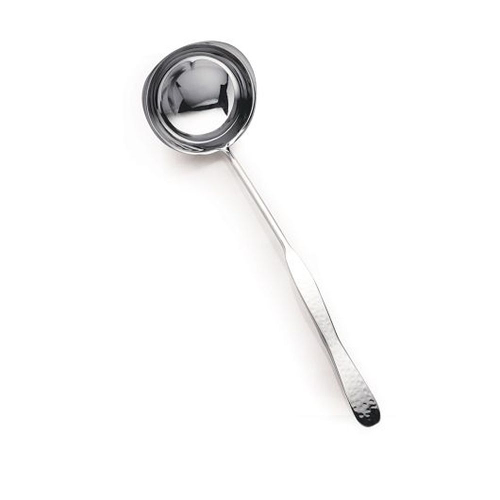 Dw Haber 18/10 Stainless Steel Hammered Serving Soup/punch Ladle, 13 Inch, 6 Count