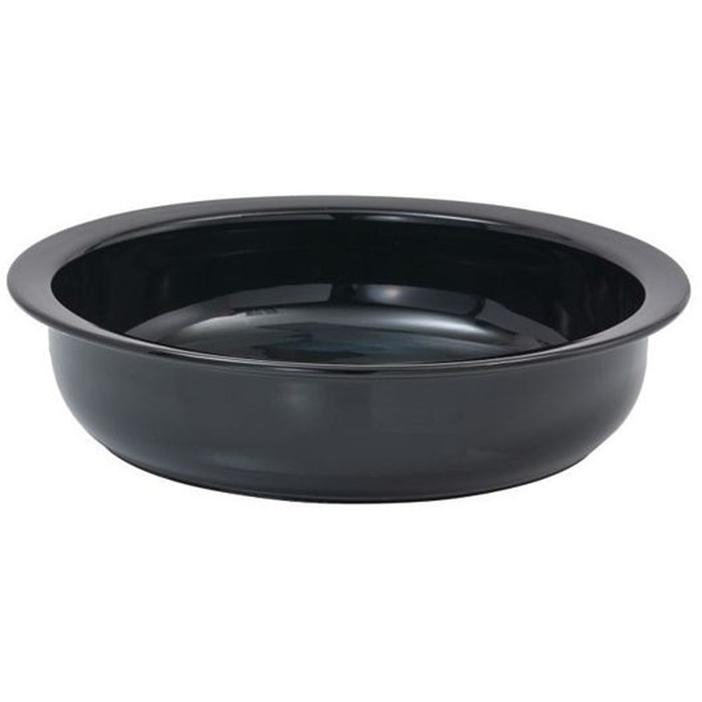 Dw Haber Black Porcelain Food Pan, 3.8 Liter Capacity
