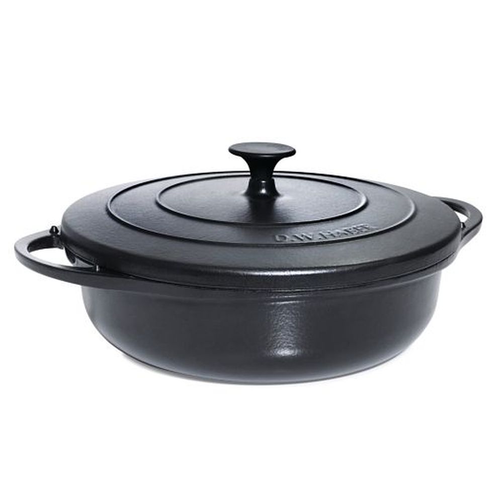 Dw Haber Black Cast Iron Dutch Oven Chafer, 4.0 Quart Capacity