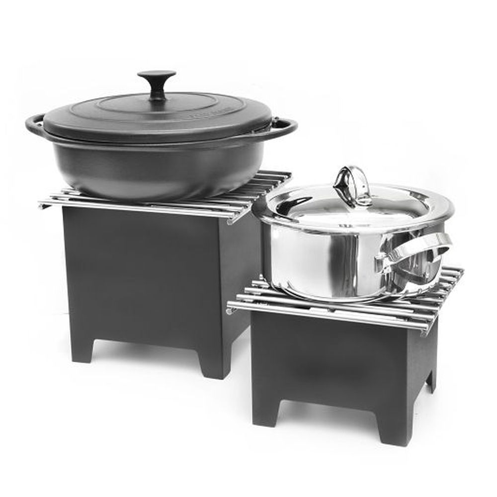 Dw Haber Black Teflon Mini Riser With Grill, 7.5 X 7.5 X 6.0 Inch