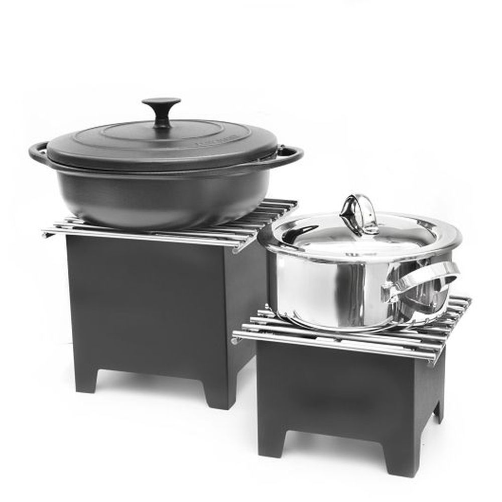 Dw Haber Black Teflon Mini Riser With Grill, 9.0 X 9.0 X 9.0 Inch