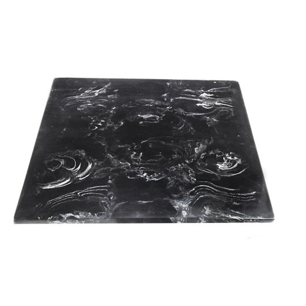 Dw Haber Fusion Buffet Grey Marble Resin Square Tile, 14.0 X 14.0 Inch