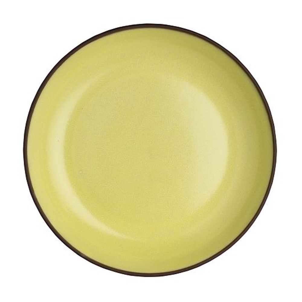 Spice Saffron Stoneware 8.75 inch Deep Plate, 12 count