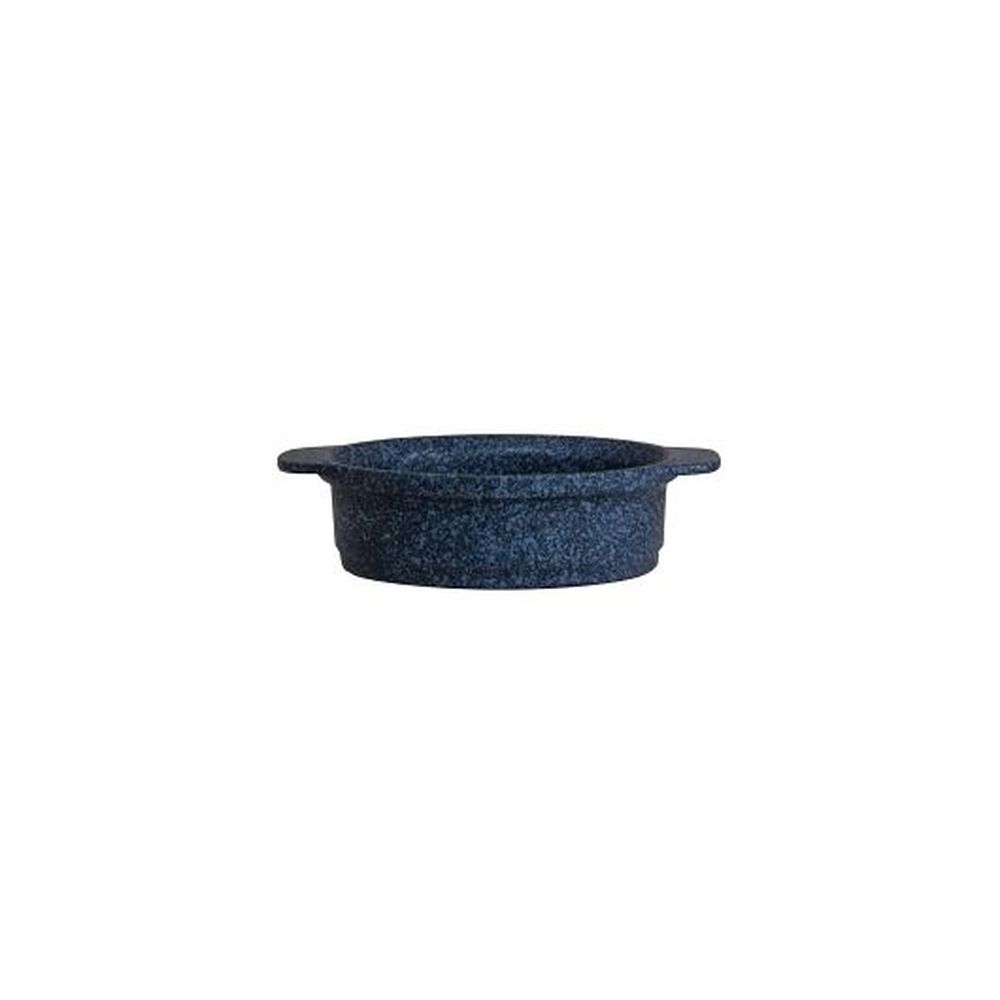 Folio Blue Granite 14.75 Ounce Oval Mini Crock, 6 Count