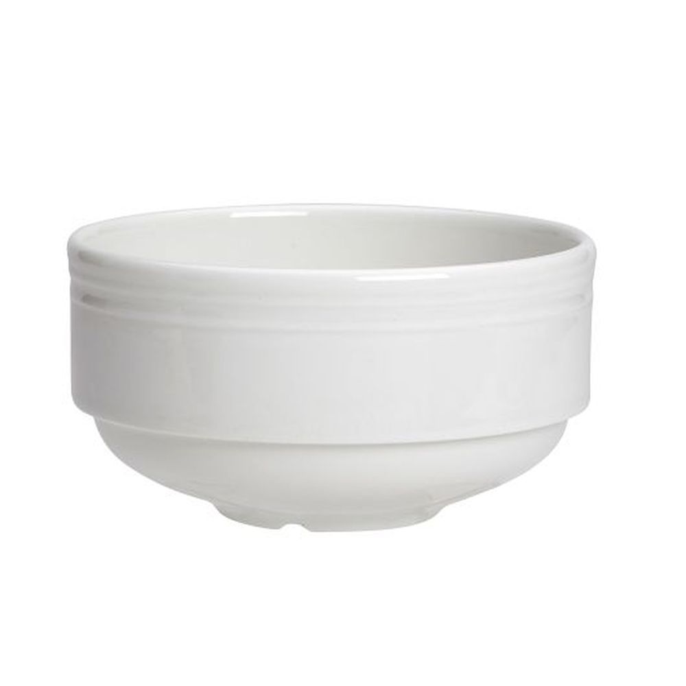 Steelite Bead Alumina Vitrified 10 Ounce Unhandled Stacking Soup Cup, 12 Count