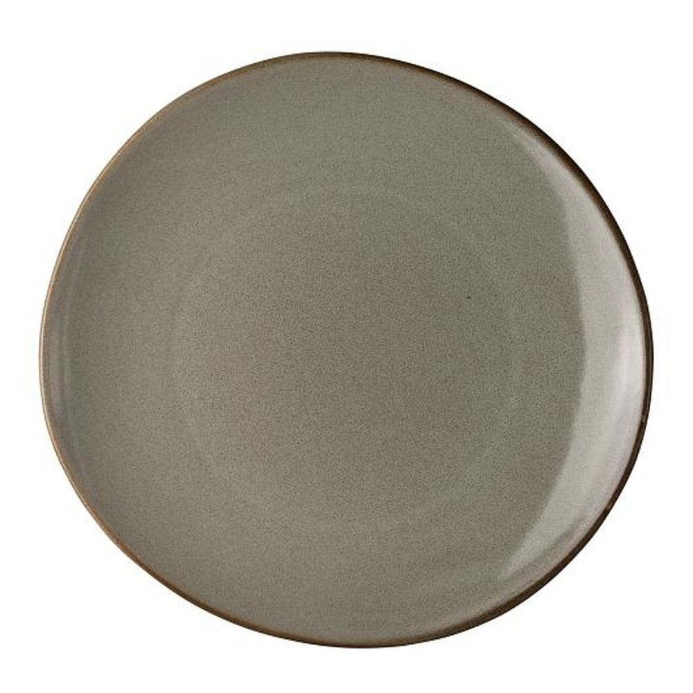 Potter's Collection 11 inch Pier Porcelain Organic Coupe Plate, 12 count