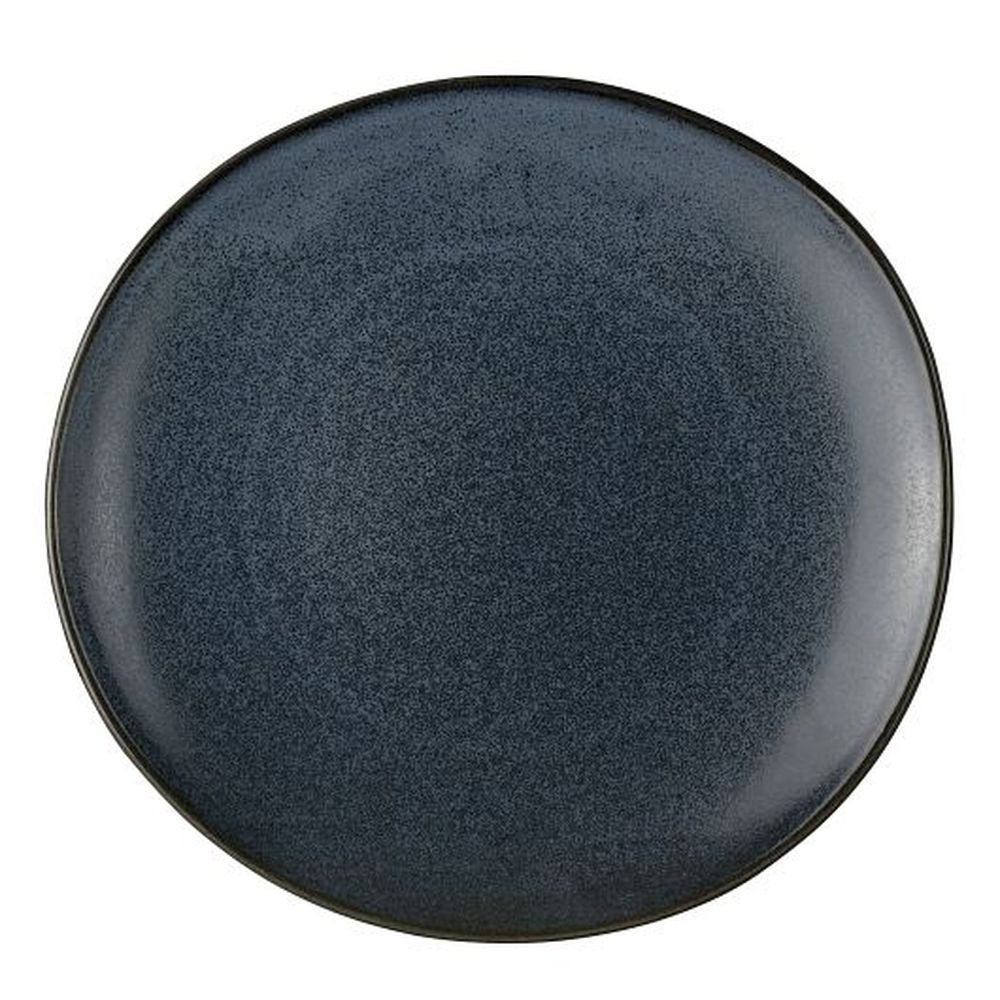Potter's Collection 11 inch Storm Porcelain Organic Coupe Plate, 12 count