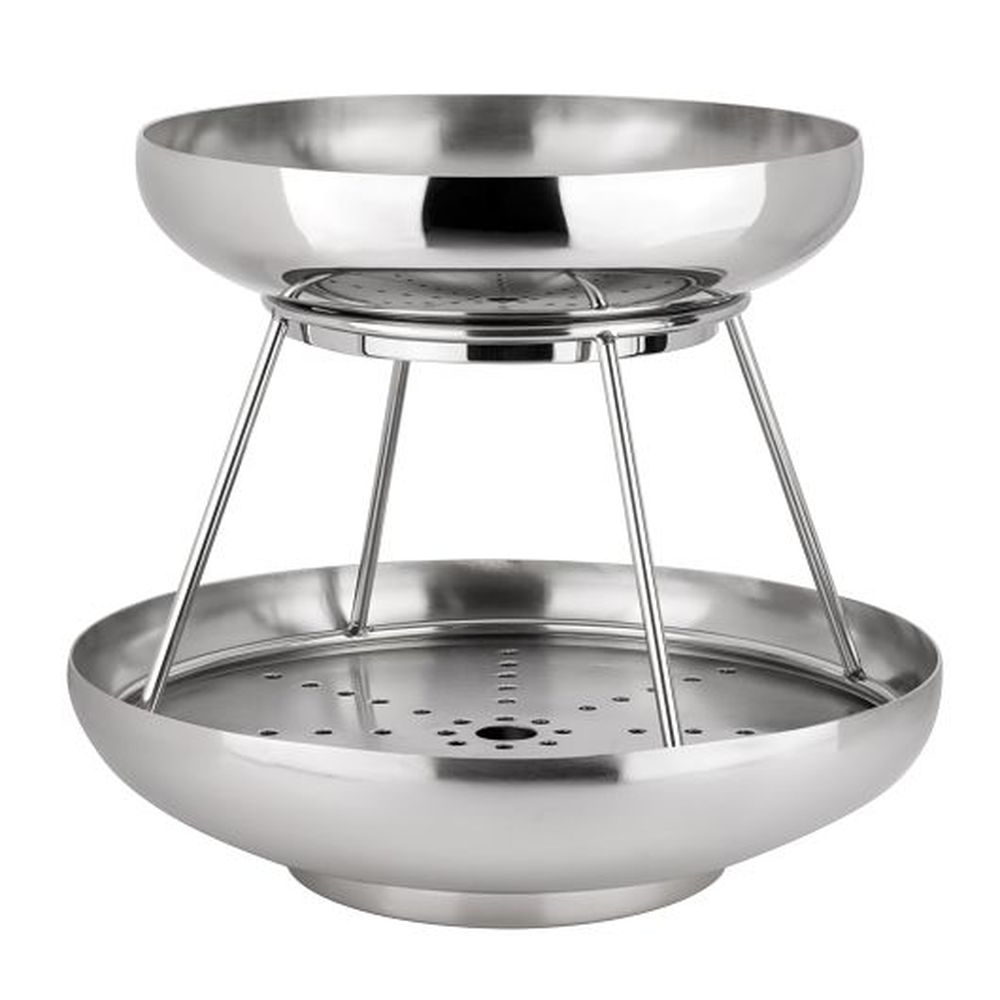 Williamsburg 18/10 Stainless Steel 2-tier Coupe Seafood Stand