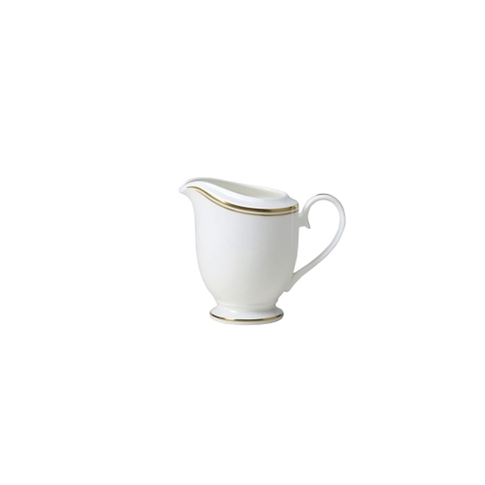 William Edwards Bone China 9.0 Ounce Burnished Gold Milk Jug, 12 Count