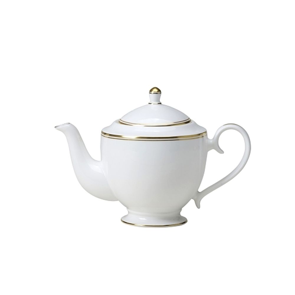 William Edwards Bone China 28.0 Ounce Burnished Gold Teapot, 6 Count