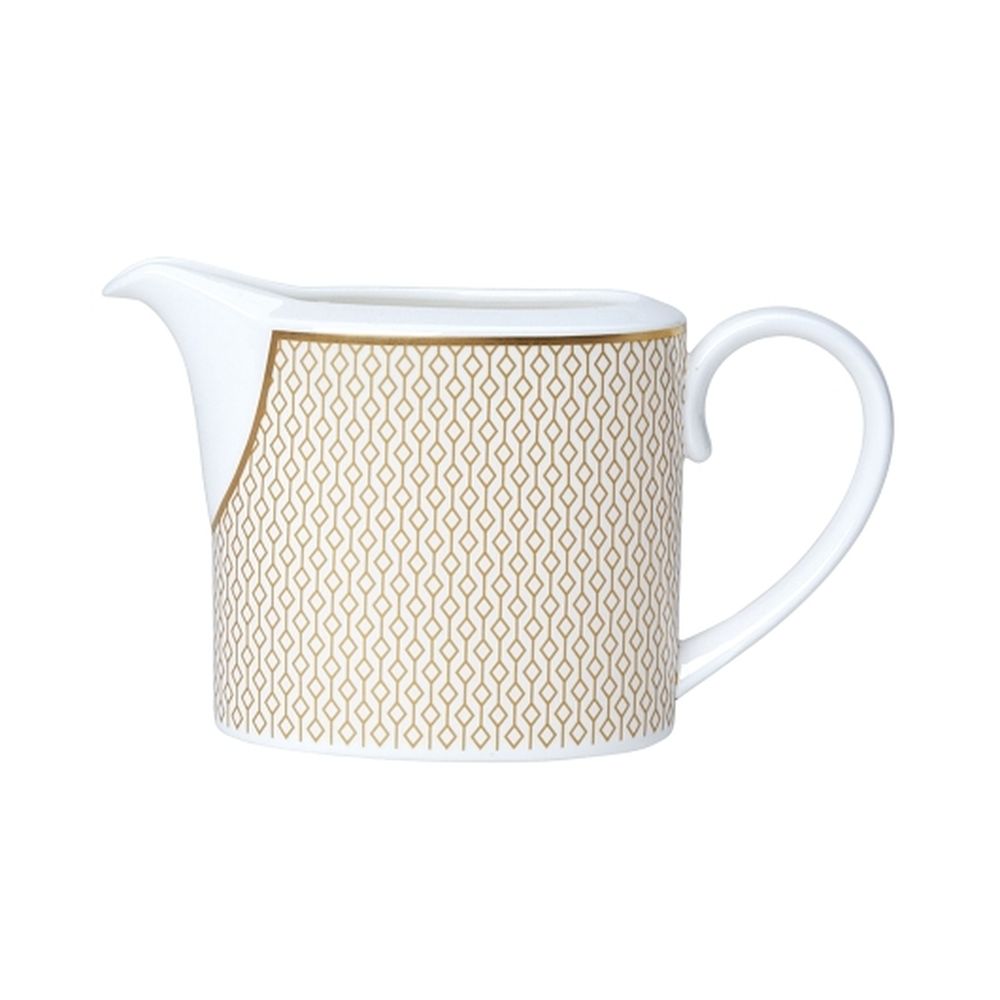 William Edwards Bone China 7.75 Ounce Diamond Milk Jug, 12 Count