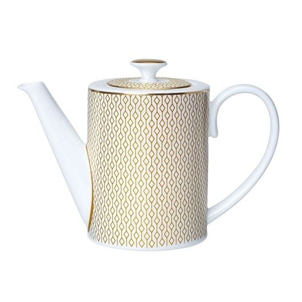 William Edwards Diamond Bone China 15 1/4 Ounce Connoiseur Beverage Pot, 6 Count
