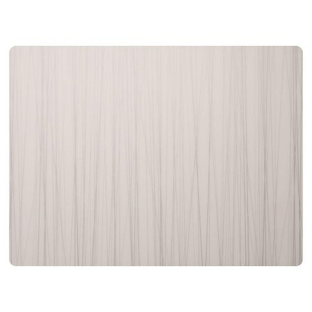 Modern Twist Silver Stream Silicone 16 X 12 Inch Placemat, 12 Count