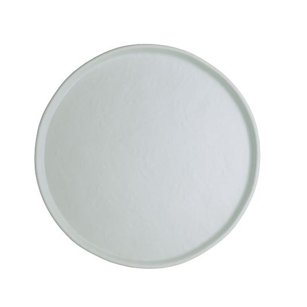 Cali White 10.75 inch Melamine Round Plate, 12 count