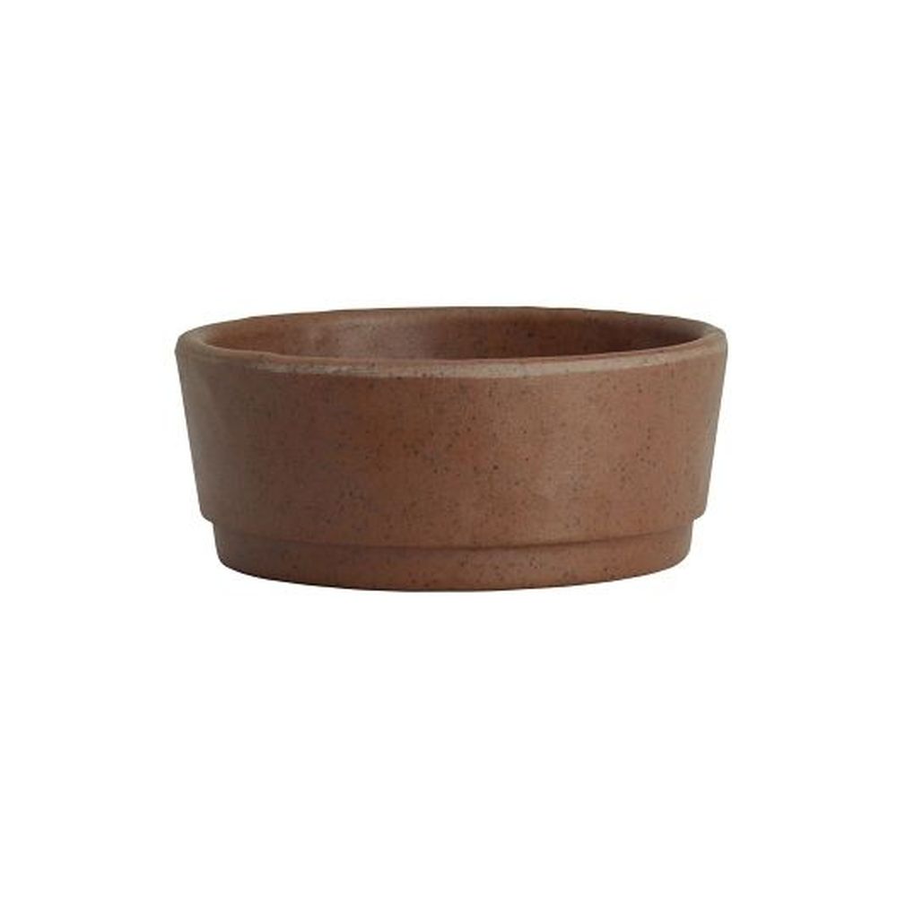 Cali Redwood 2.0 Ounce Melamine Round Dish, 24 count
