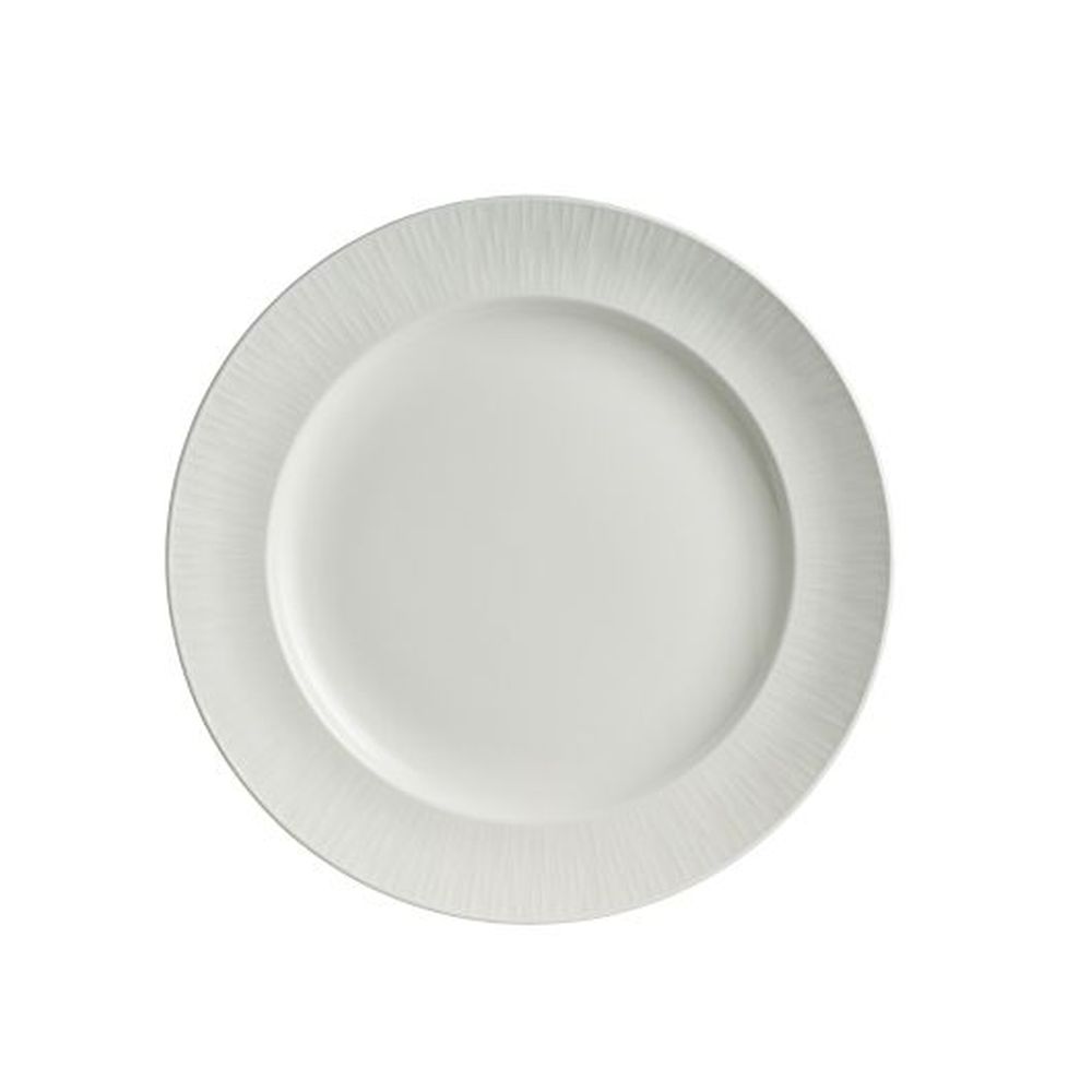 Folio Lucia Bone China 10.0 Inch Banquet Rim Plate, 24 Count