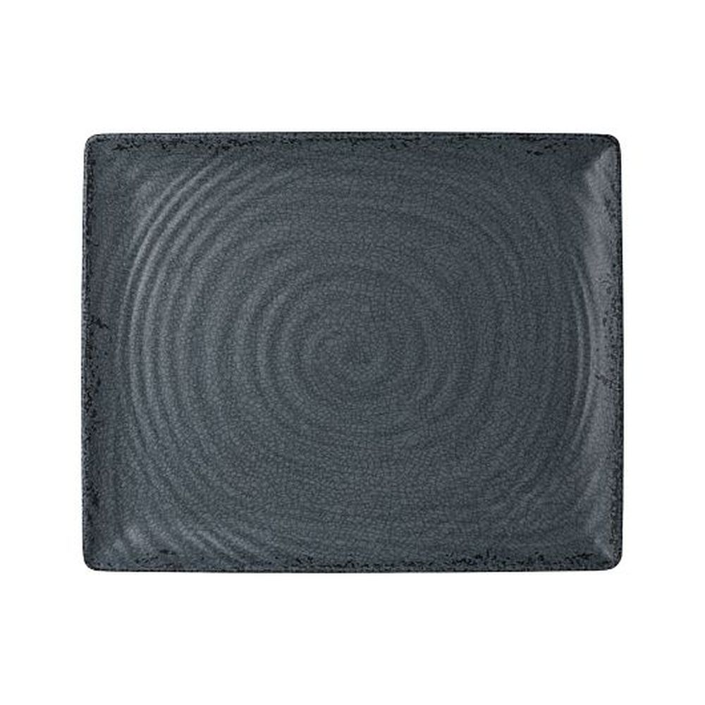 Creations Pompeii Slate 12.75 X 10.625 X 1 Inch Melamine Rectangle Gastronorm Platter, 10 Count