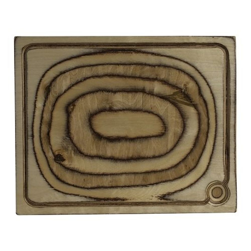 Maritime 14.125 x 11.75 inch Wood Serving Board, 6 count
