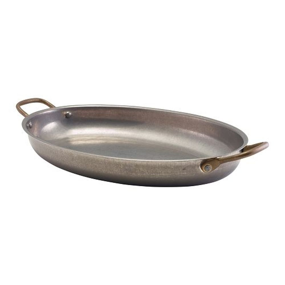 Vintage Stainless Steel 1.75 Quart Oval Dish, 3 count