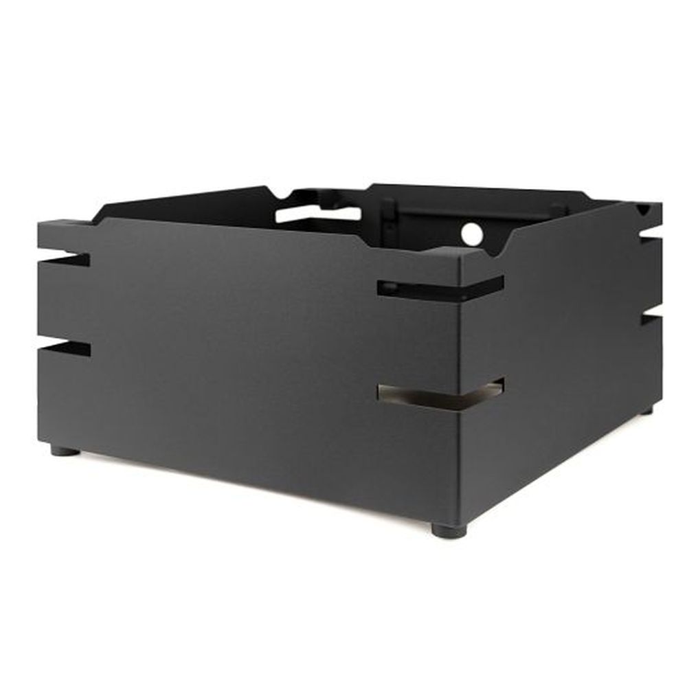 Dw Haber Fusion Buffet 18/10 Stainless Steel Black Riser, 14.0 X 14.0 X 7.0 Inch
