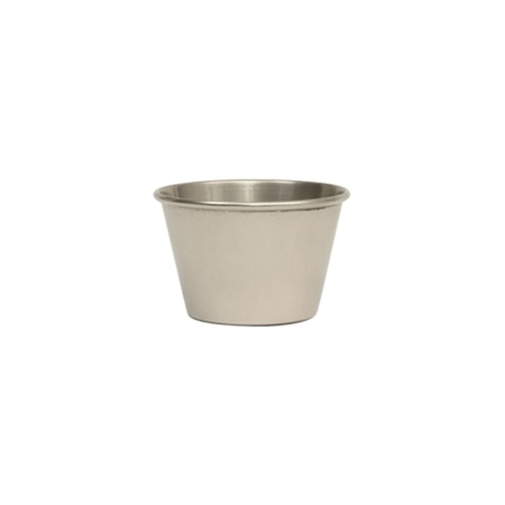 Genware Stainless Steel 2.5 Ounce Vintage Ramekin, 24 Count