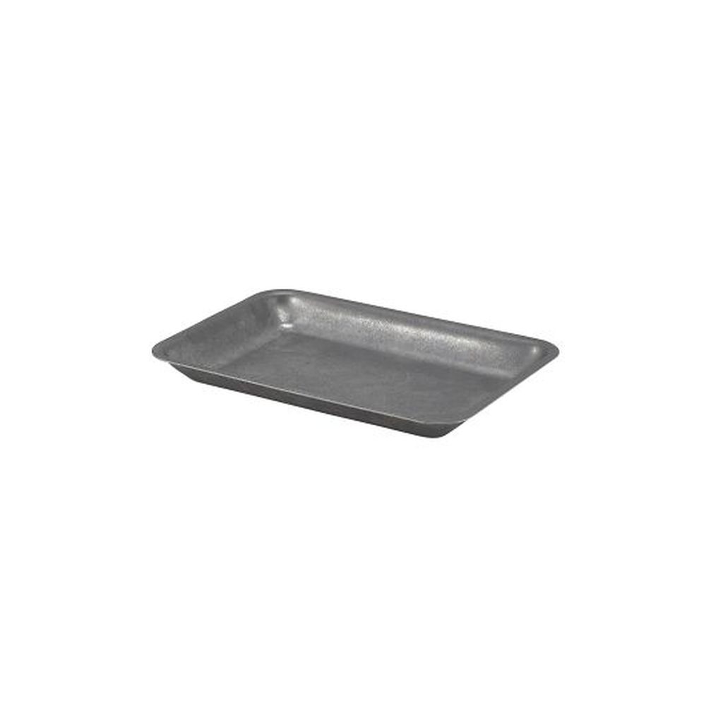 Genware Vintage 8 X 5 3/4 Inch Stainless Steel Tray, 24 Count