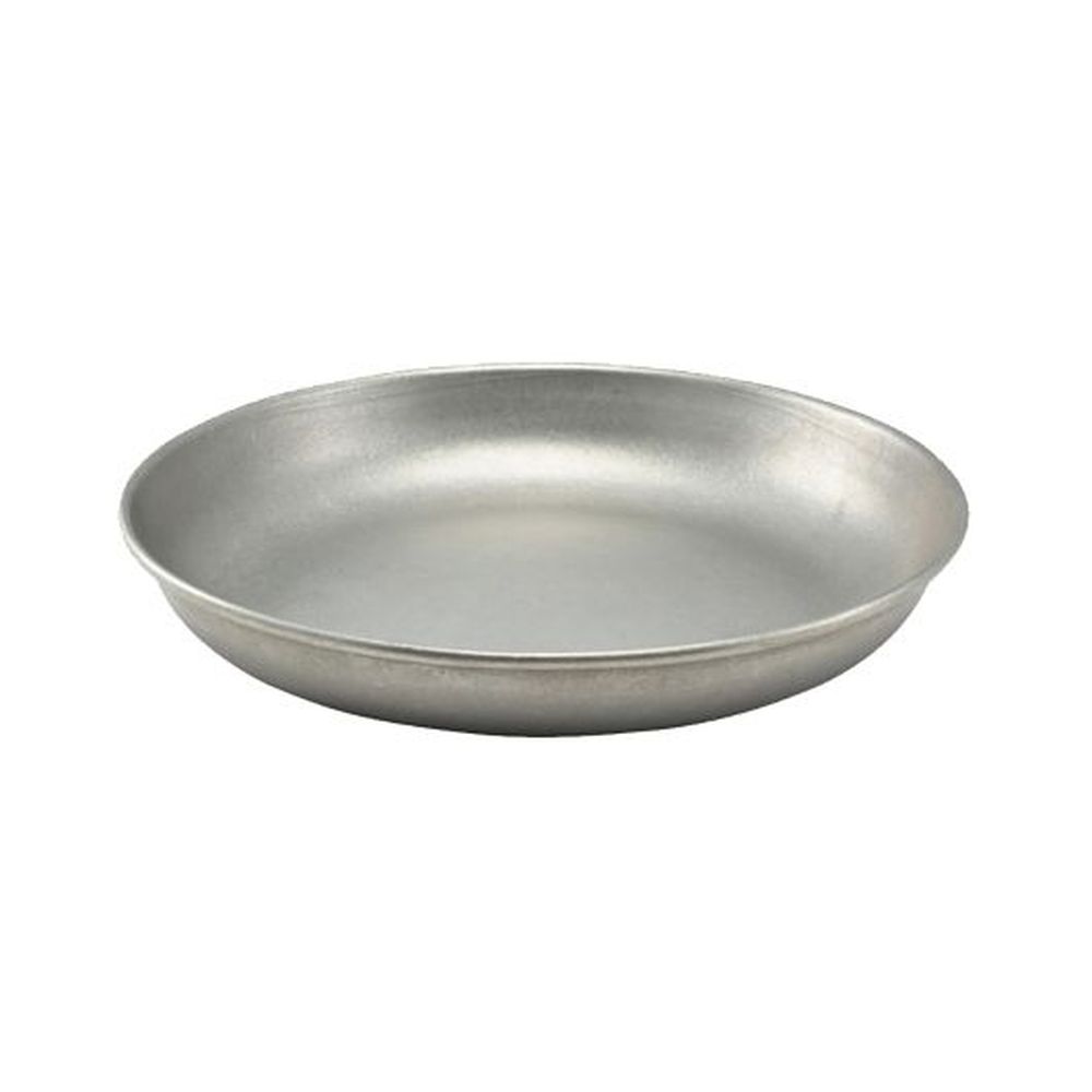 Genware Vintage Stainless Steel 9.75 Inch Coupe Plate, 12 Count
