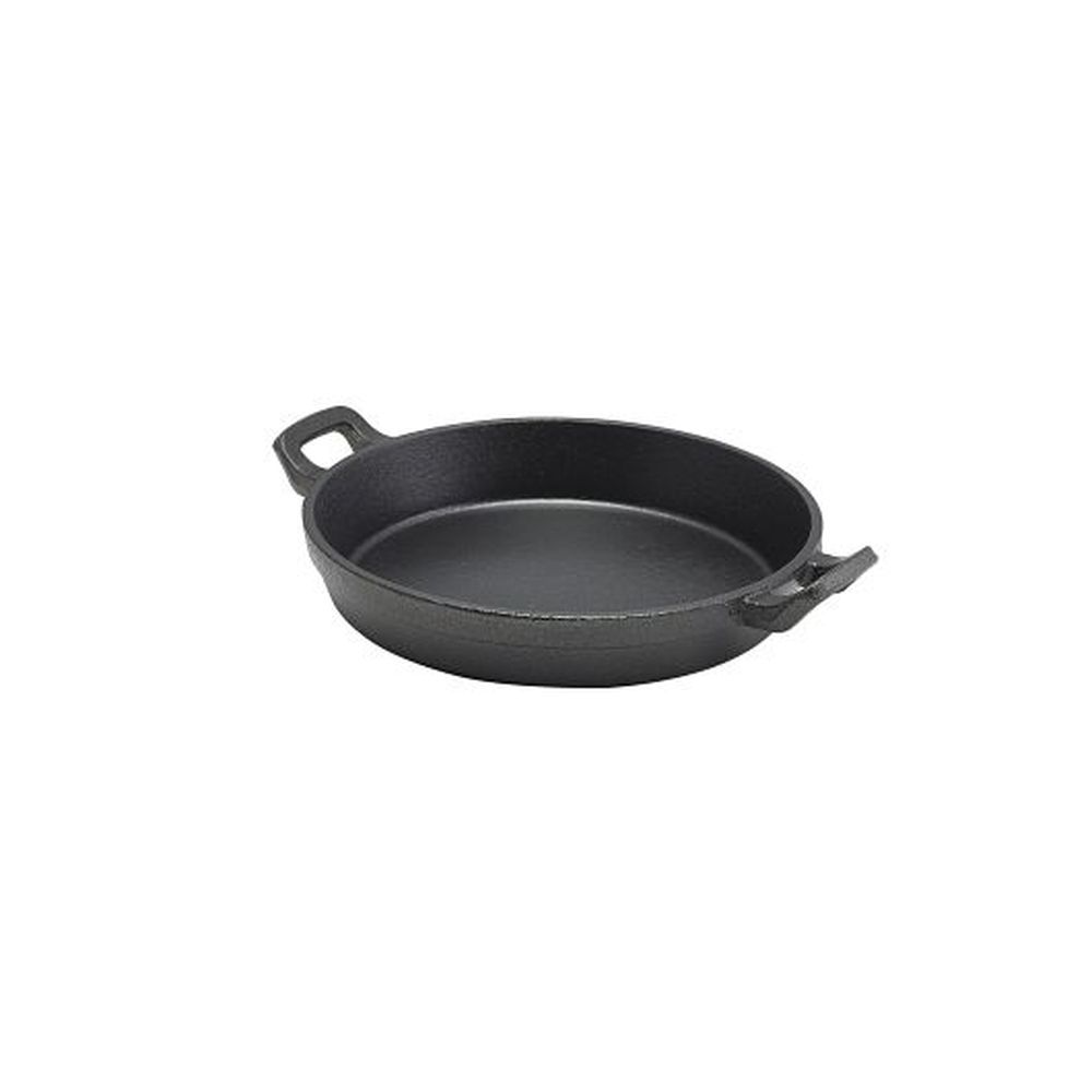 Genware Cast Iron 22.5 Ounce Round Earred Dish, 10 Count
