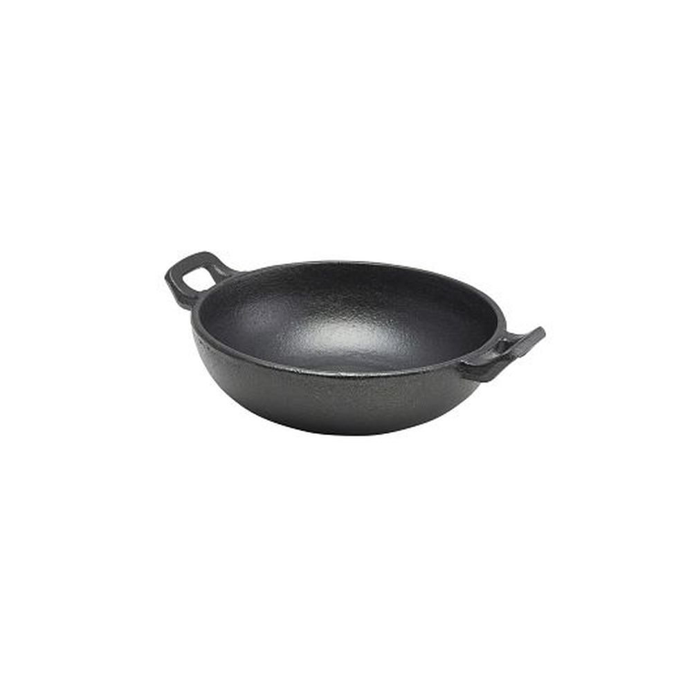 Genware 27.0 Ounce Cast Iron Wok, 6 Count