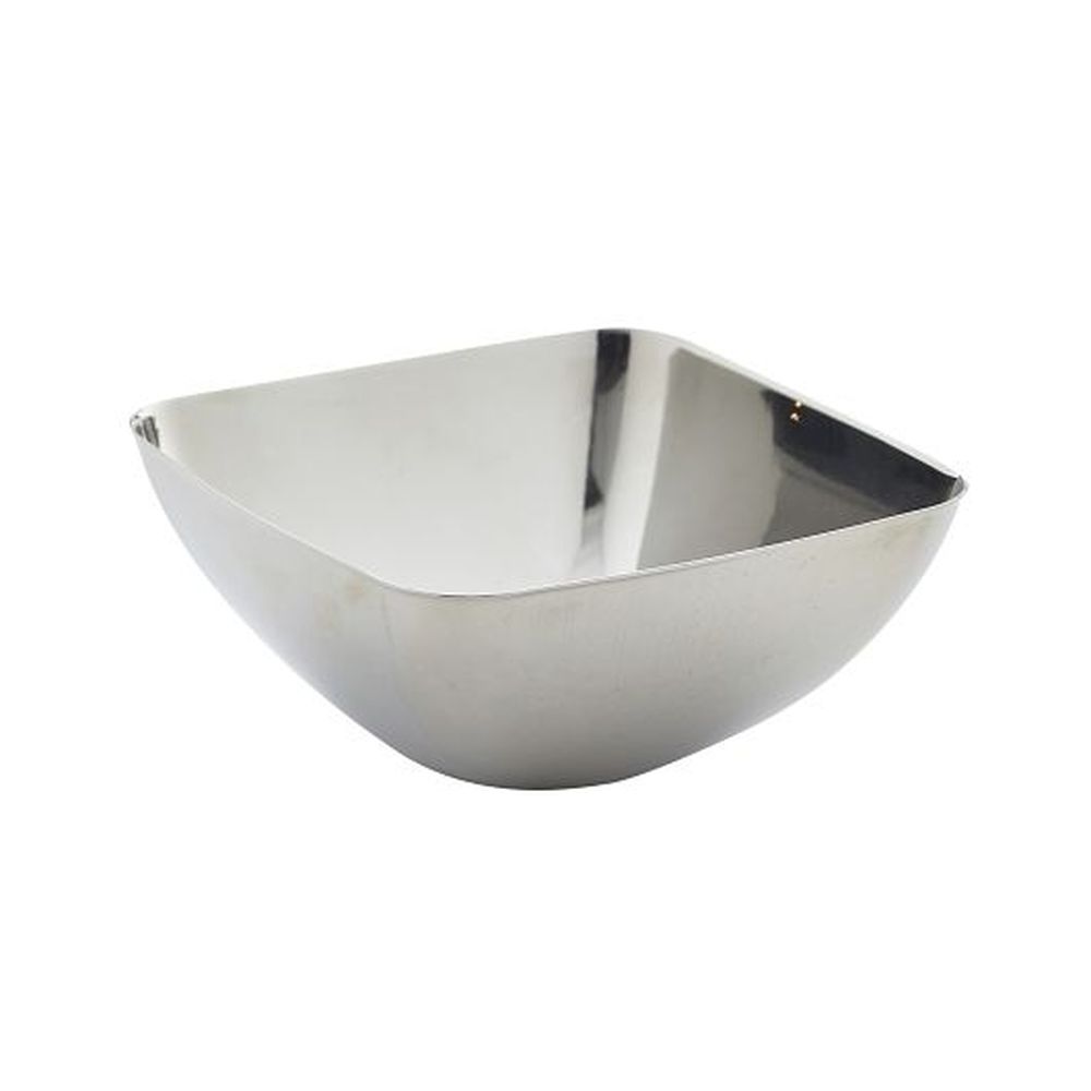 Genware Stainless Steel 6.0 Ounce Square Snack Bowl, 24 Count