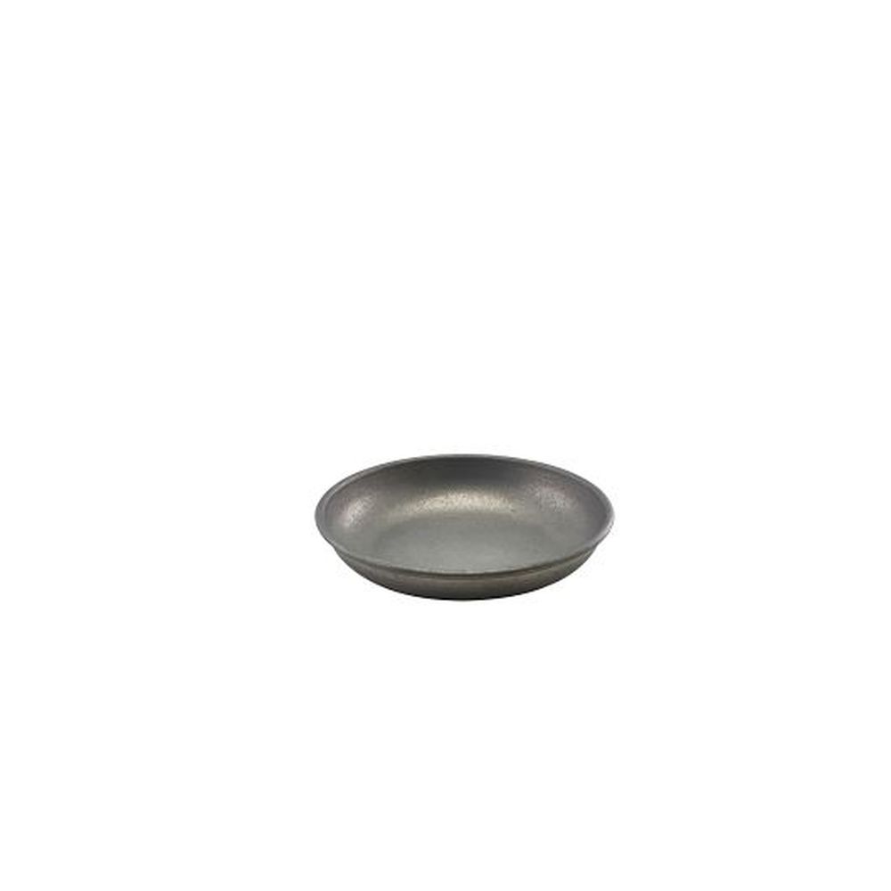 Genware Vintage 18/0 Stainless Steel 6.0 Inch Coupe Plate, 12 Count