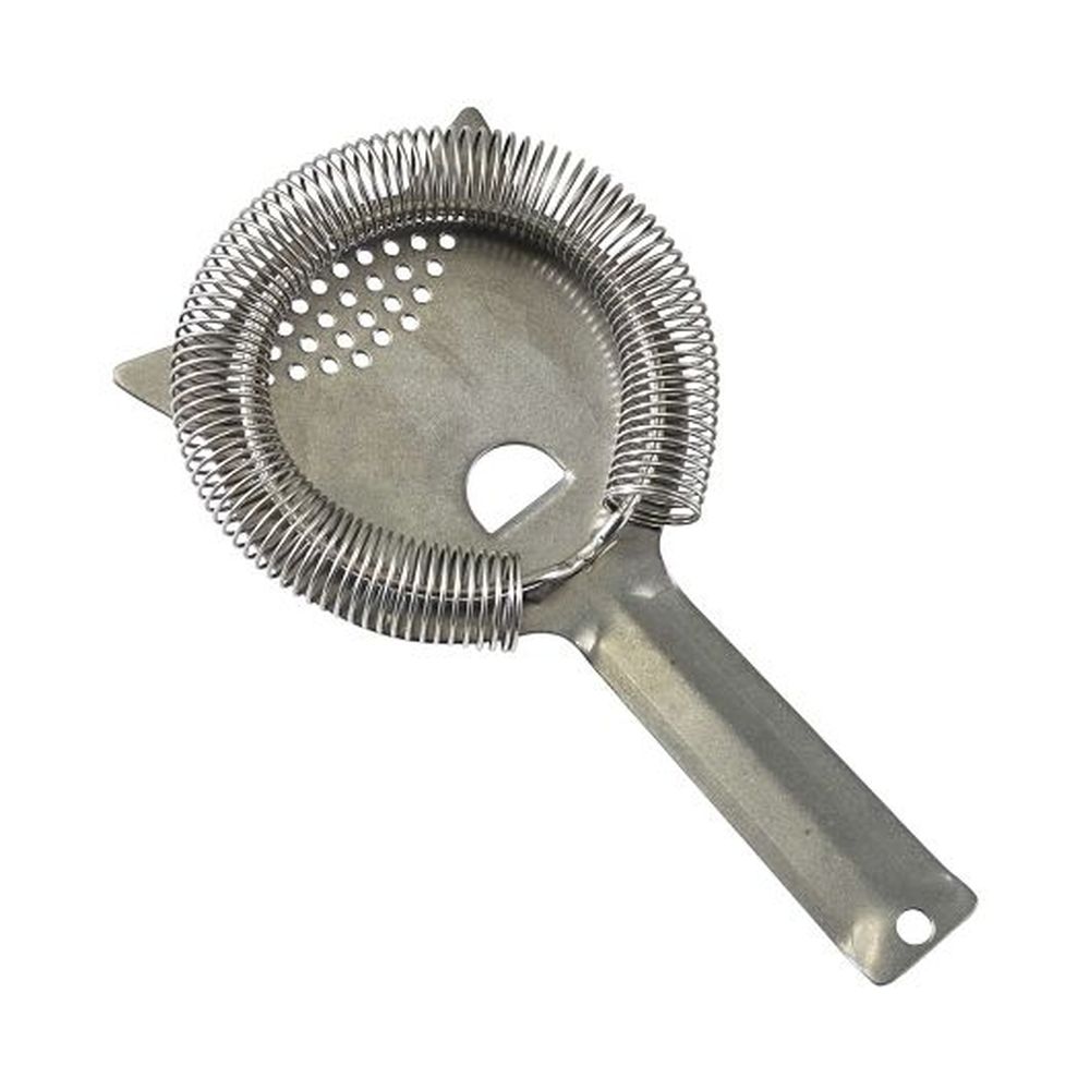 Genware Vintage Stainless Steel 7.5 Inch Hawthorne Strainer, 12 Count