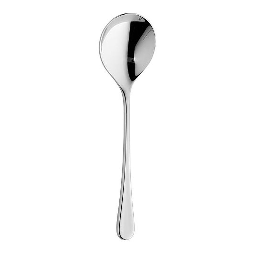 Iona 18/10 Stainless Steel Round Bowl Soup Spoon, 12 count