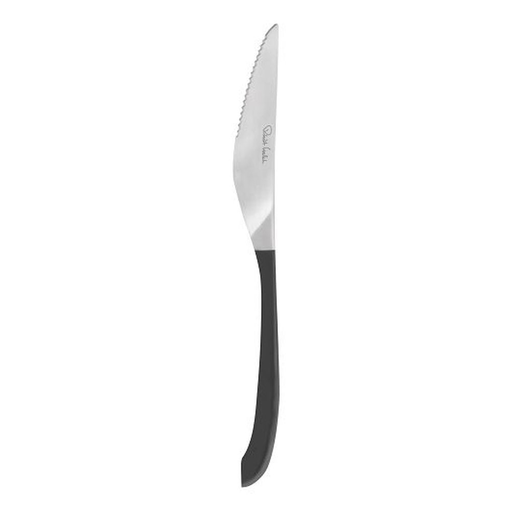 Robert Welch Contour Noir 18/10 Stainless Steel 9.63 Inch Serrated Steak Knife, 12 Count